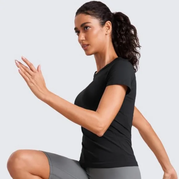 Crz Yoga Workout Short Sleeve Shirts Crz Yoga Shirt Women CRZ YOGA